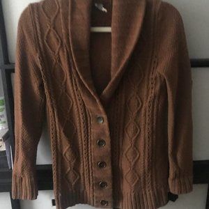 Cozy Copper Cardigan with Buttons